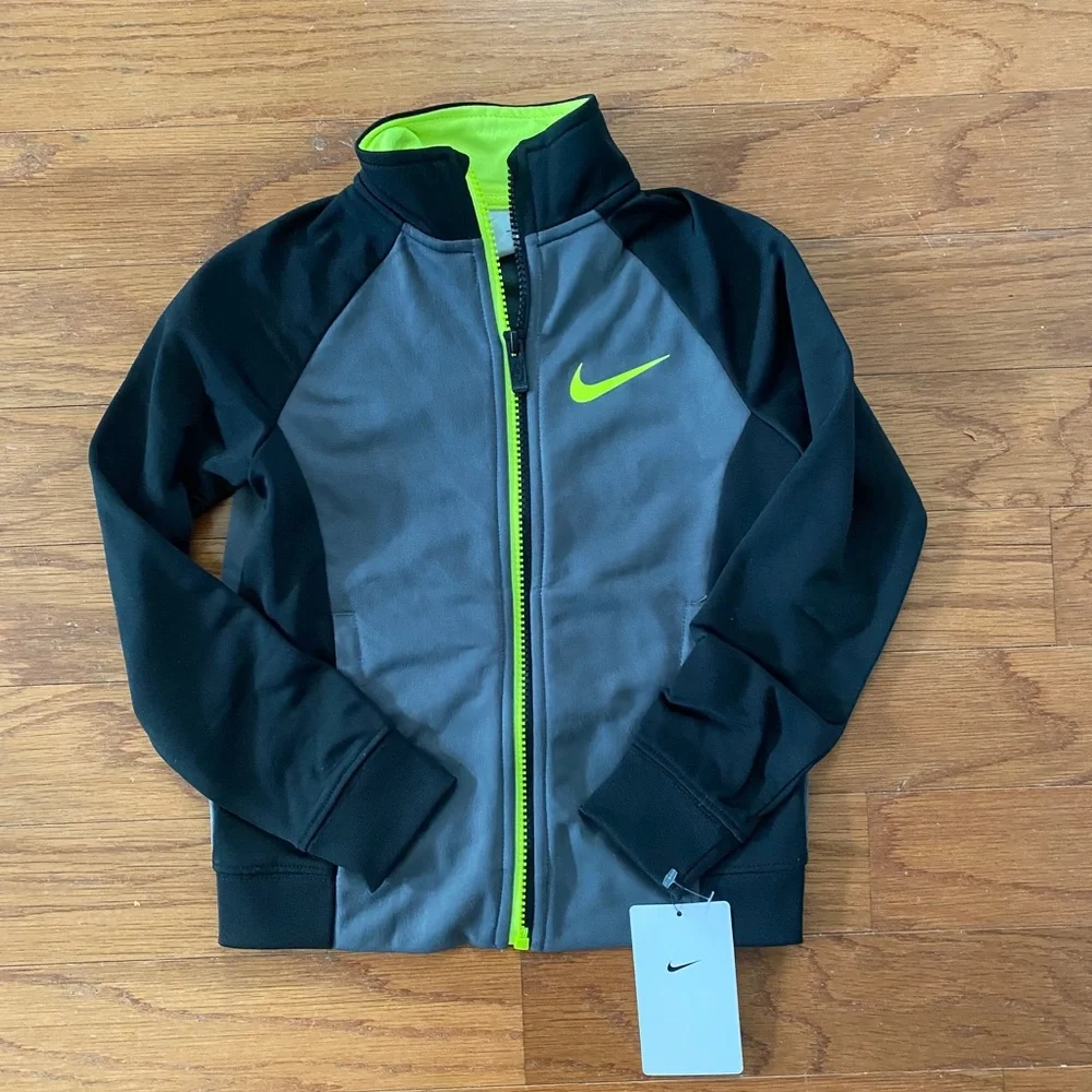 Toddler Boys Nike Fleece Full Zip Jacket - 4 - Picture 1 of 5